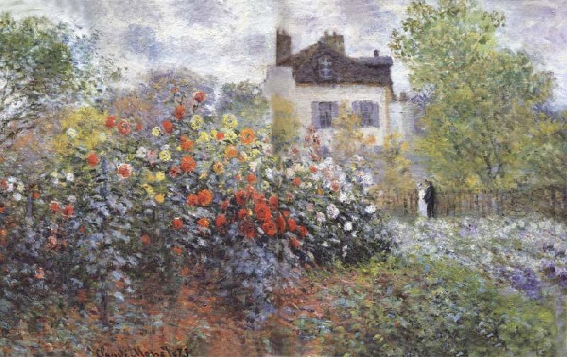 Claude Monet The Artist-s Garden in Argenteuil France oil painting art